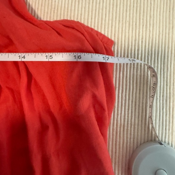 White and Orange Embellished Sleeveless Tank Top - Picture 5 of 7